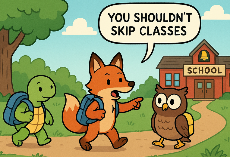You should not skip classes
